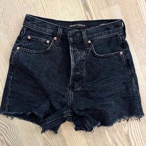 Denim Forum The Joni Loose Short (Black)